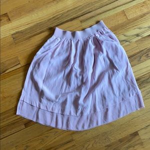 WILFRED lavender silk skirt